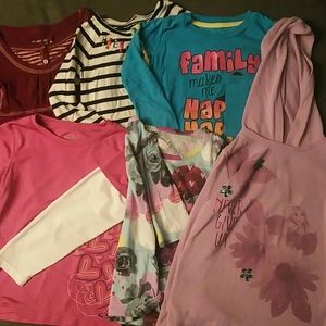 4t long sleeve bundle of 6 shirts